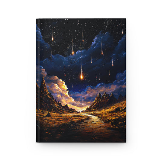 Starlit Adventure Journal - Dreamy Hardcover Notebook for Writers, Students, Hikers, Travelers, Gift for Nature Lovers, Starry Sky Design