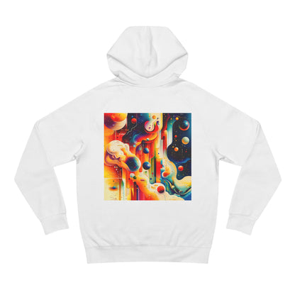 Abstract Color Flow Hoodie — Psychedelic Retro Art Sweatshirt
