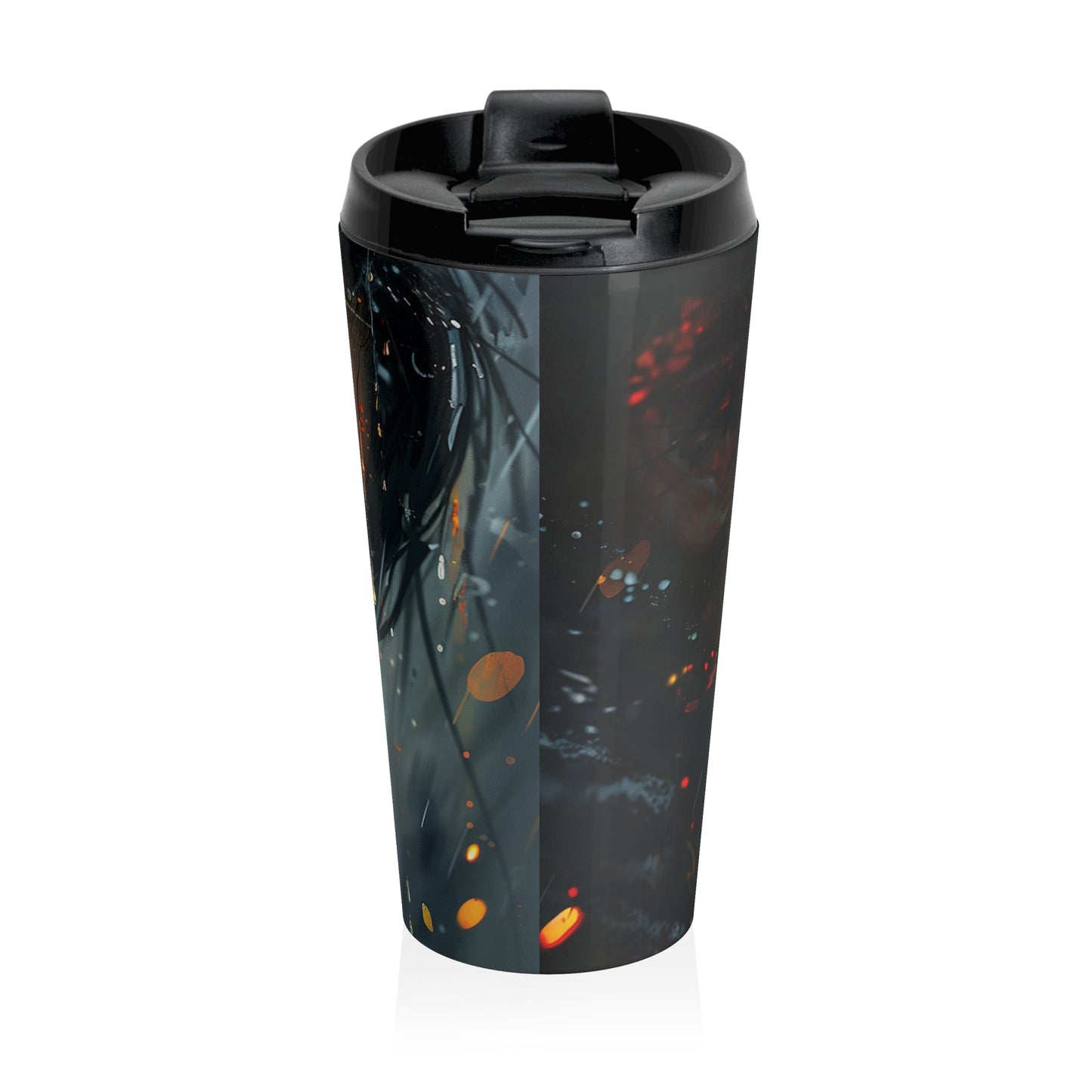 Stainless Steel Travel Mug with Cosmic Design – Perfect for Adventures and Daily Commutes