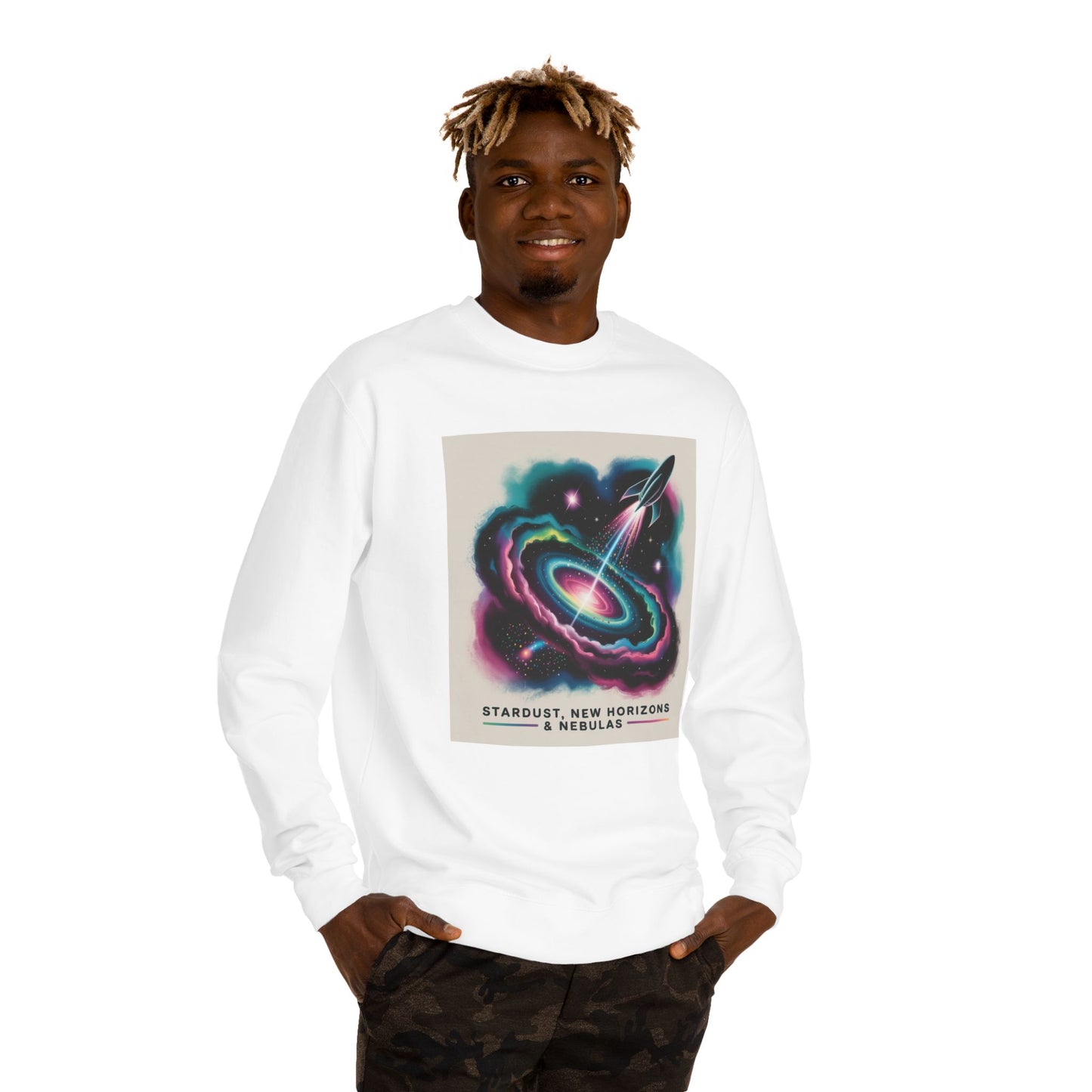 Cosmic Nebula Sweatshirt — Stardust, New Horizons & Nebulas Graphic Crewneck