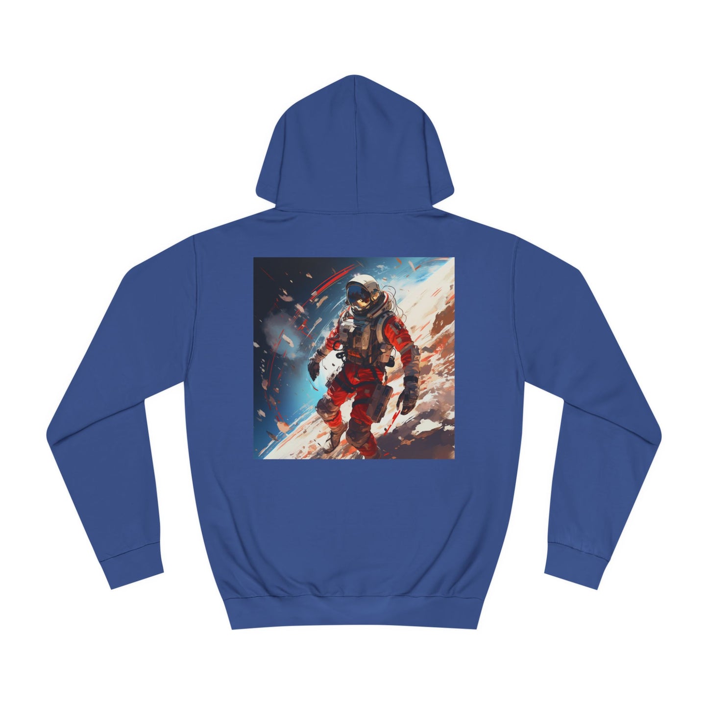 College Hoodie with Stardust, Event Horizons & Nebulas Design - Space Exploration Theme