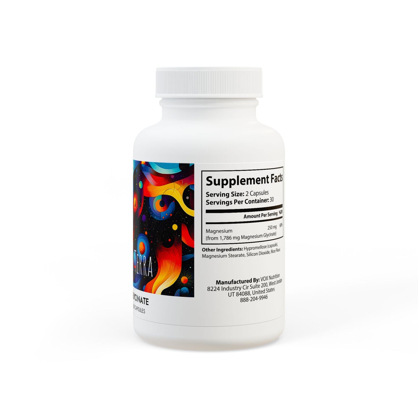 Cosmic Magnesium Glycinate Supplement (60 Capsules)