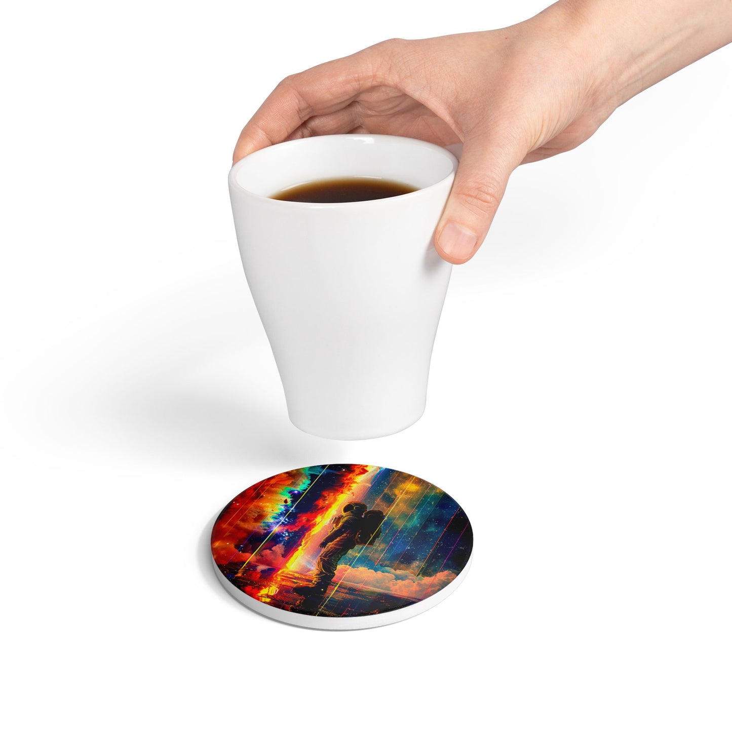Astronaut Cosmic Ceramic Coaster | Space-Themed Drink Coaster | Gift for Space Lovers, Home Decor, Housewarming, Unique Gifts, [...]