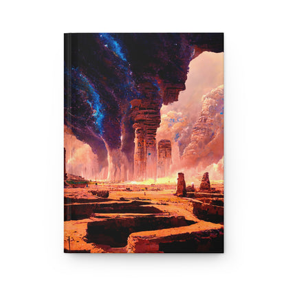 Cosmic Landscape Hardcover Journal - Science Fiction Theme, Writing Notebook, Gift for Writers, Art Journal, Inspirational Diary, [...]