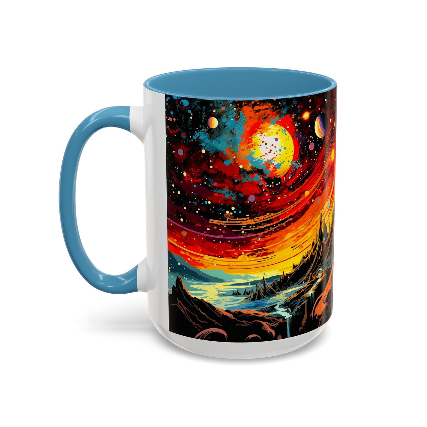 Cosmic Adventure Coffee Mug, Space-Themed Cup for Galaxy Lovers, Gift for Astronomers, Celestial Art Decor, Unique Birthday Present