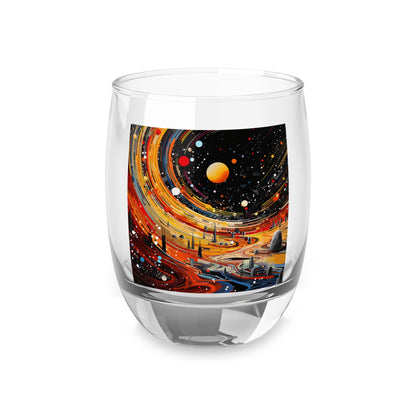 Cosmic Whiskey Glass - Unique Starry Design, Ideal for Gifts, Home Bar, Space Lovers, Astronomy Decor, Sci-Fi Party